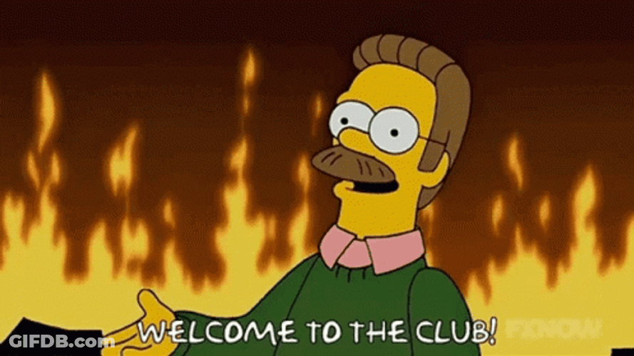 Welcome To The Club Simpsons GIF
