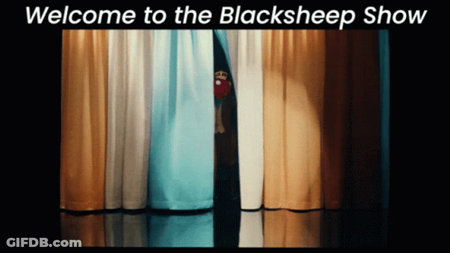 Welcome To The Show Black Sheep GIF