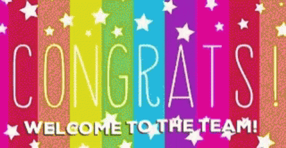 Welcome To The Team Congrats GIF