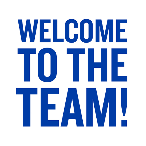 Welcome To The Team Glowing Text GIF