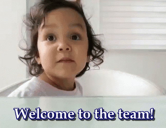 Welcome To The Team Little Girl GIF