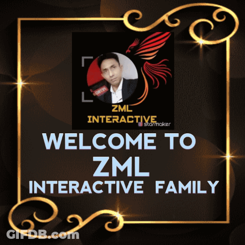 Welcome To ZML Interactive Family Sign With Man GIF