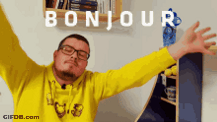Welcome With Open Arms Bonjour Greetings GIF