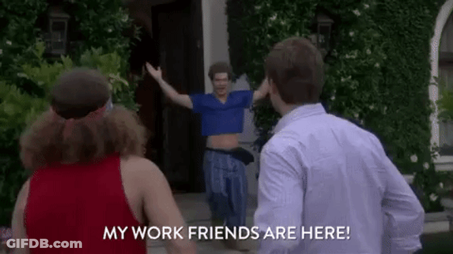 Welcoming Work Bestie GIF