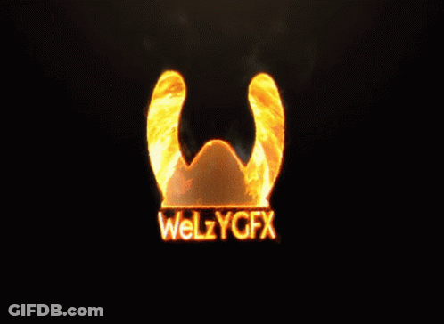 Welgygfx Logo With Flame From Letter W GIF