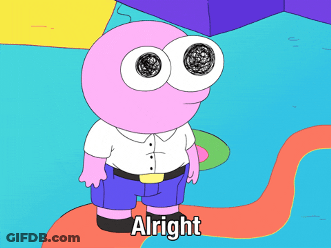 Well Alright Pim Smiling Friends Animation GIF
