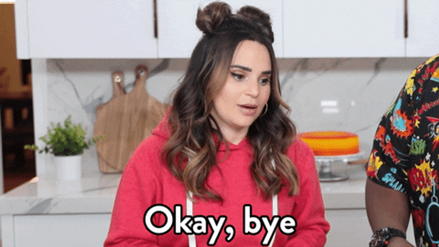 Well Bye Rosanna Pansino GIF