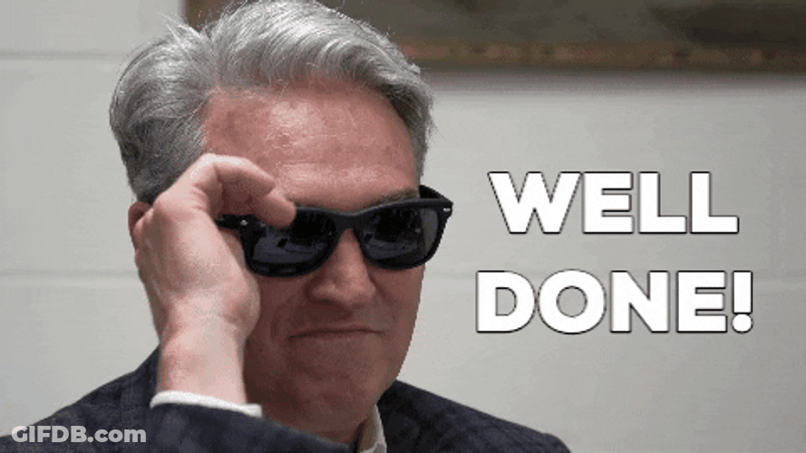 Well Done Man Shades GIF
