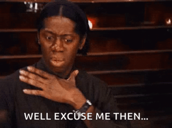 Well Excuse Me Then J. Alexander GIF