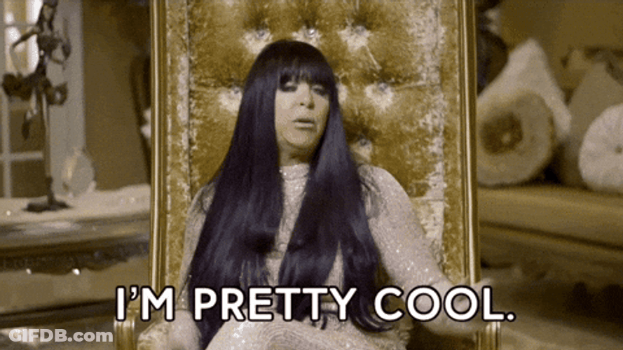 Well Im Pretty Cool Sitting Here GIF