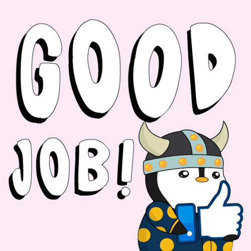 Well Played Good Job Penguin GIF