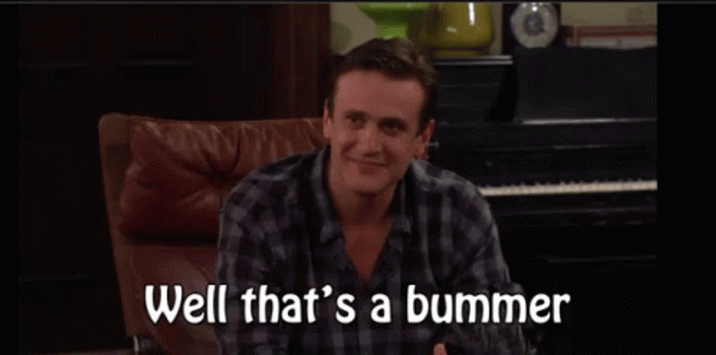 Well Thats A Bummer Jason Segel GIF