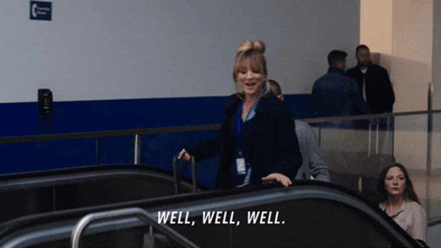 Well Well Well Hello Gorgeous Fight Attendant GIF