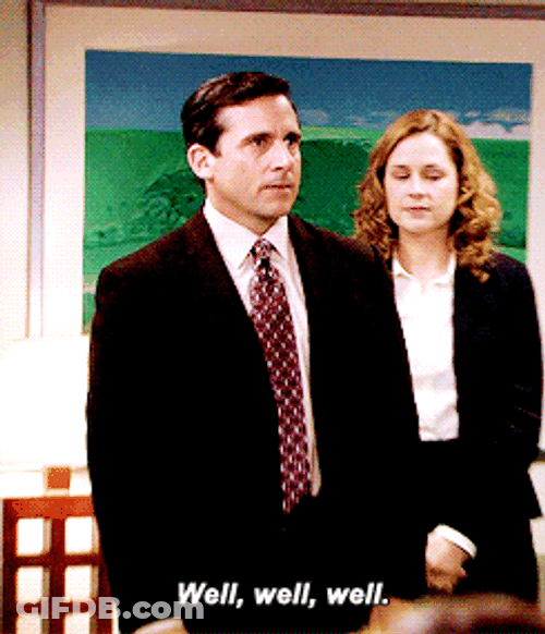 Well Well Well Michael Scott Steve Carell GIF