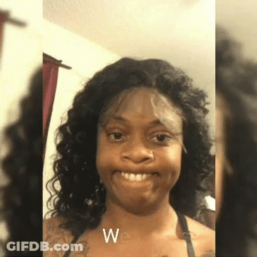 Welp Girl Showing Front Teeth GIF