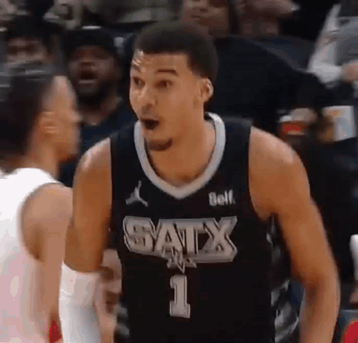 Wemby Amazed Face GIF