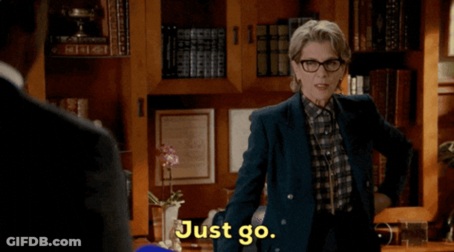 Wendie Malick You Need To Leave Just Go GIF