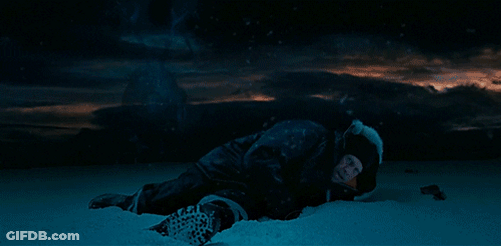 Wendigo Animated Man In The Middle Of Snow GIF