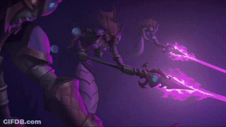 Wendigo Purple Laser At Strange Thing GIF