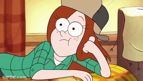 Wendy From Gravity Falls Resting Head On Hand GIF