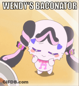 Wendy's Baconator With Panda GIF