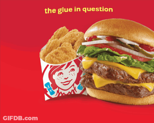 Wendy's Double Cheeseburger And Nuggets GIF
