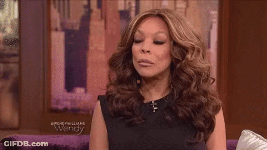 Wendy Williams Blank Stare Looking Around GIF