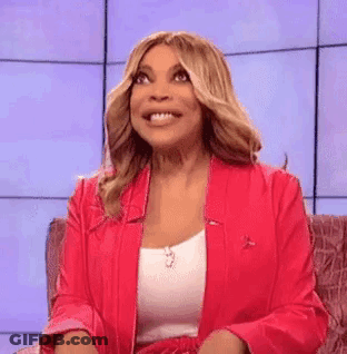 Wendy Williams In Red Jacket And White Tank Top GIF