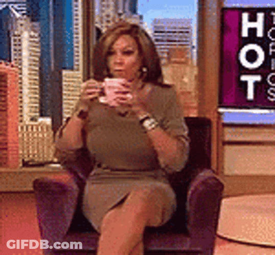 Wendy Williams Spit Chuckling GIF