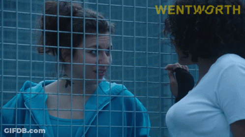 Wentworth Poster Two Women Behind Bars GIF