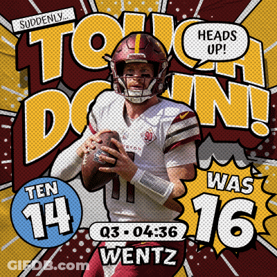 Wentz Football Player Holding Ball GIF