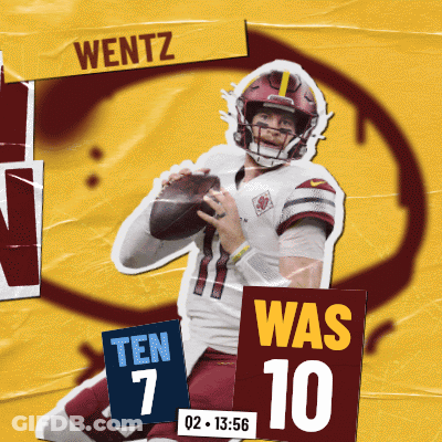Wentz Football Player Holding Football GIF