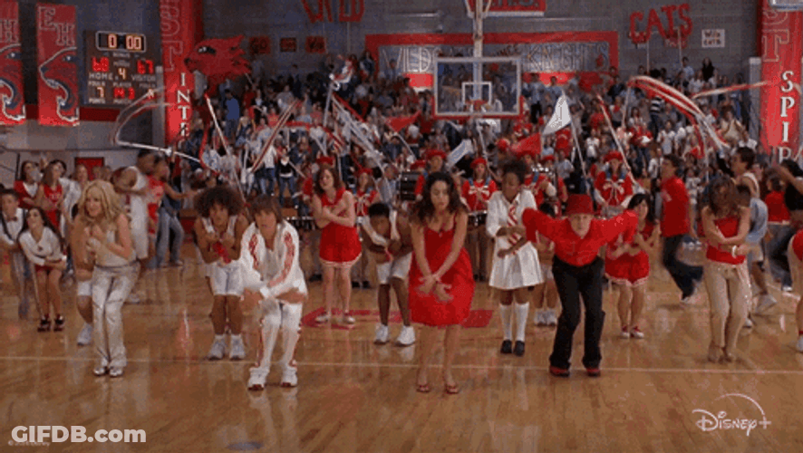Were All In This Together HSM Cast Dancing GIF