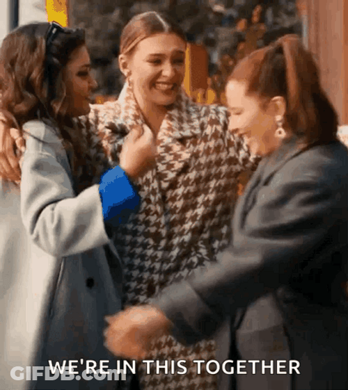 Were All In This Together Ladies Hugging GIF