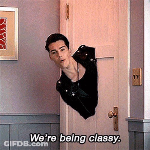 Were Being Classy Reggie Peters GIF