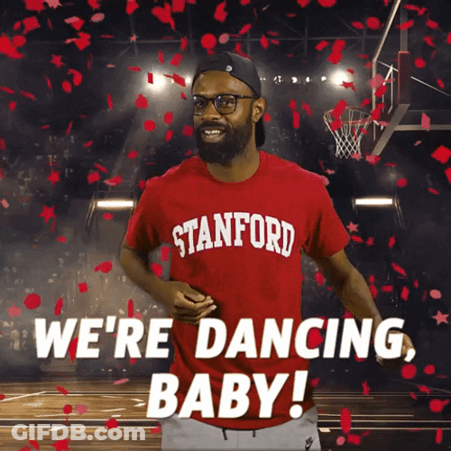 Were Dancing Baby Stanford Cardinal GIF