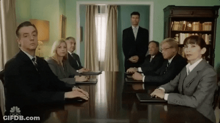 Were Waiting People In A Table GIF