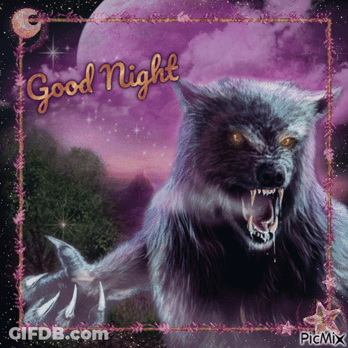 Werewolf Good Night GIF