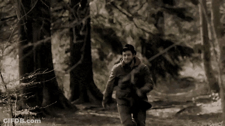 Werewolf Transformation Running Chasing Wolf Blood GIF