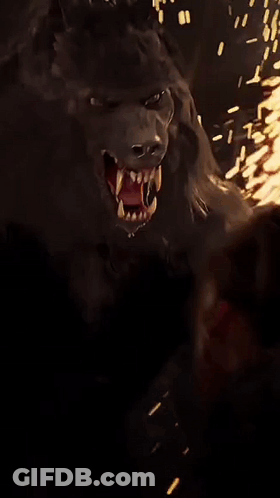Werewolf With Open Mouth GIF