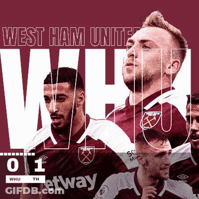 West Ham United Poster With Player Collage GIF