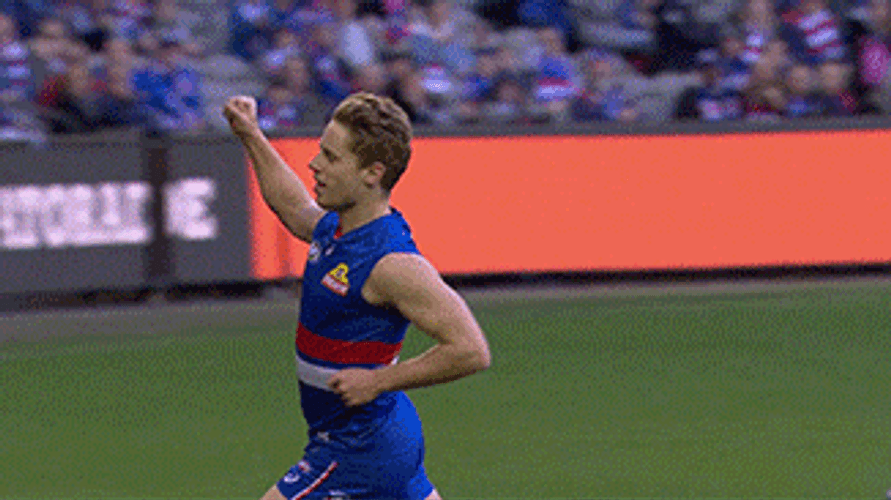 Western Carolina Player Running Holding Up Tree Fingers GIF