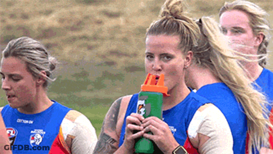 Western Carolina Woman Player Drinking Gatorade GIF