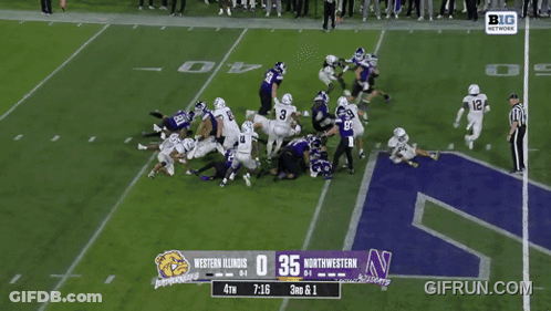 Western Illinois Vs Northwestern Football GIF