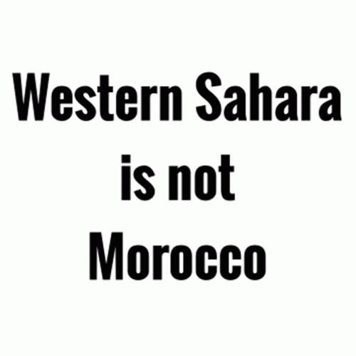 Western Sahara Not Morocco Flashing GIF
