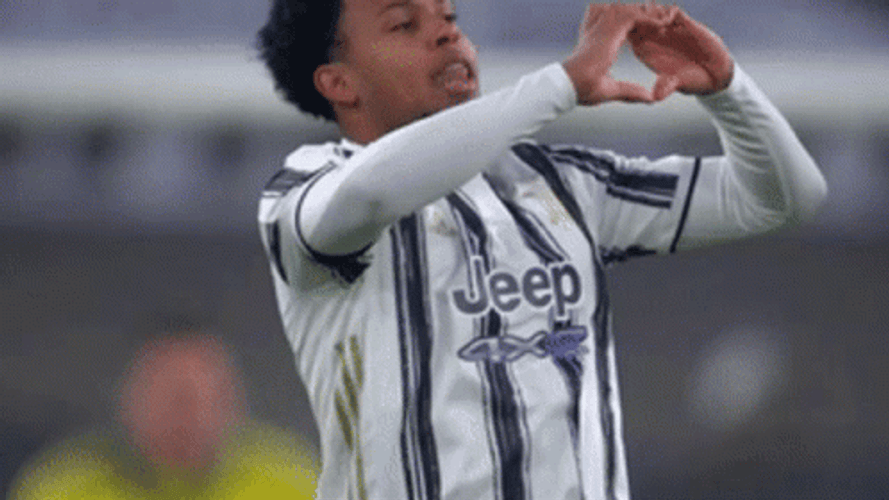 Weston Mckennie Forming Heart Shape Hand GIF