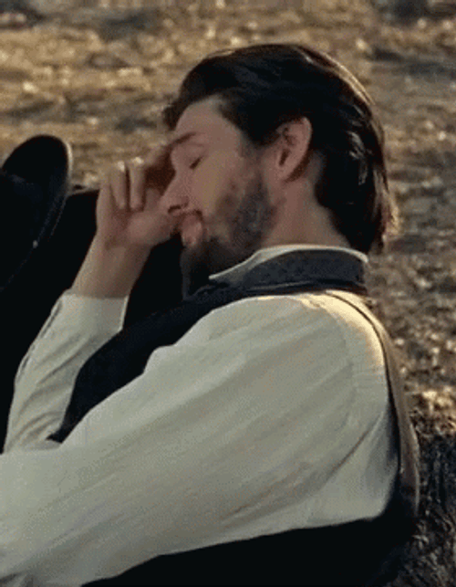 Westworld Ben Barnes Looking Up GIF
