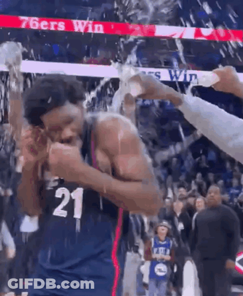 Wet And Cold Joel Embiid GIF