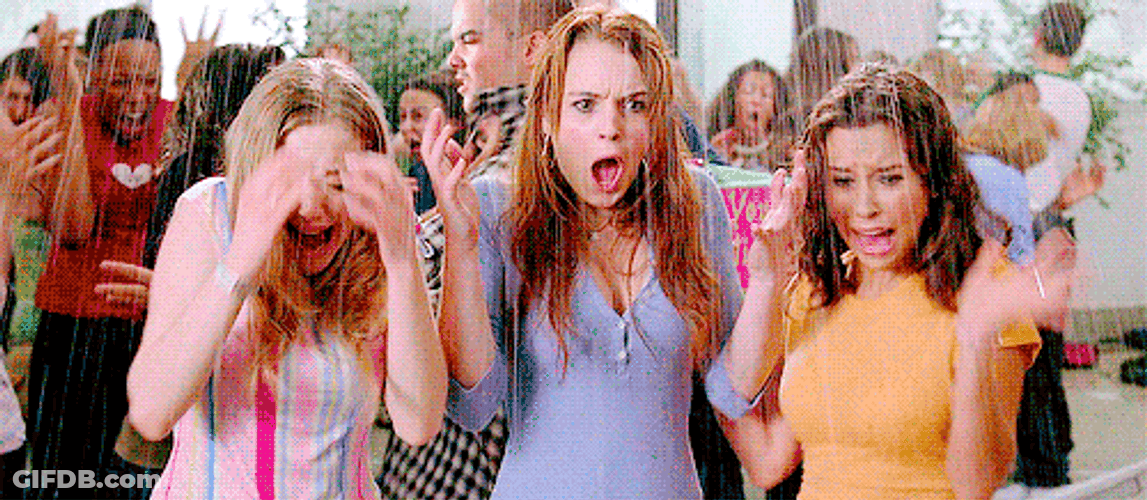 Wet Mean Girls GIF