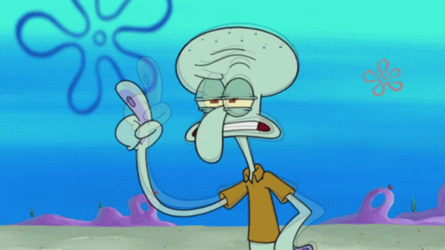 Whaaaat Squidward Shocked Reaction GIF